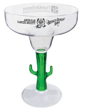 Custom 12 oz Acrylic Cactus Margarita Glass main image